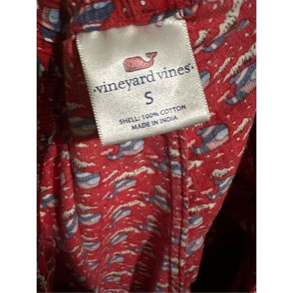 Nice Vineyard Vines red and green Whale Print Pajama Pants Size small Intimates - Picture 4 of 4